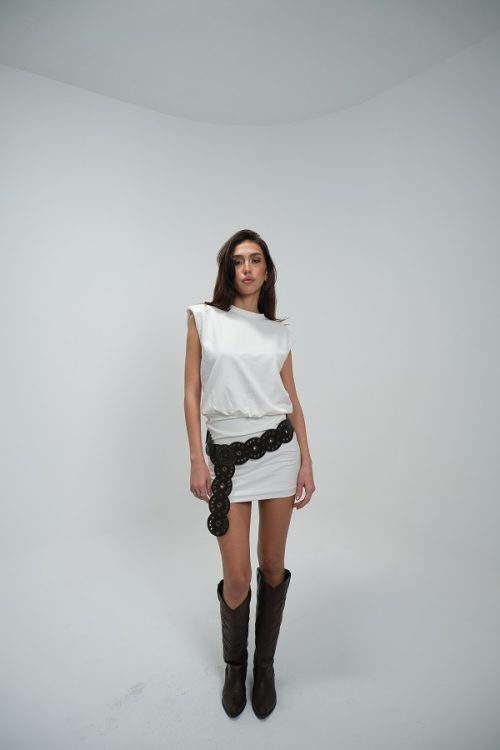 Japone Kol Vatkalı Elbise